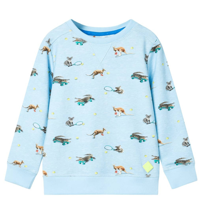 Sweatshirt pour enfants mélange bleu clair 116 | Mobilier & Déco