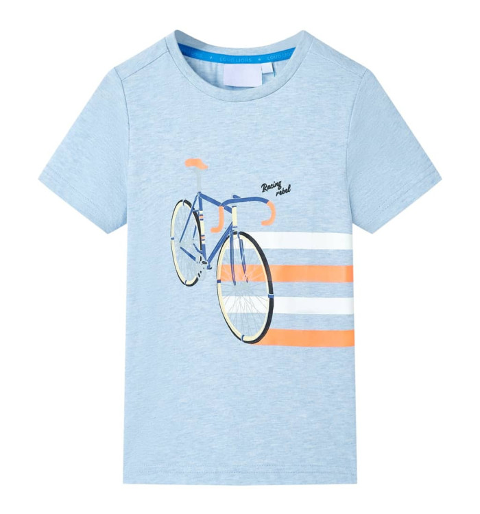 T-shirt pour enfants mélange bleu pâle 128 | Mobilier & Déco