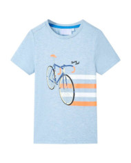 T-shirt pour enfants mélange bleu pâle 128 | Mobilier & Déco