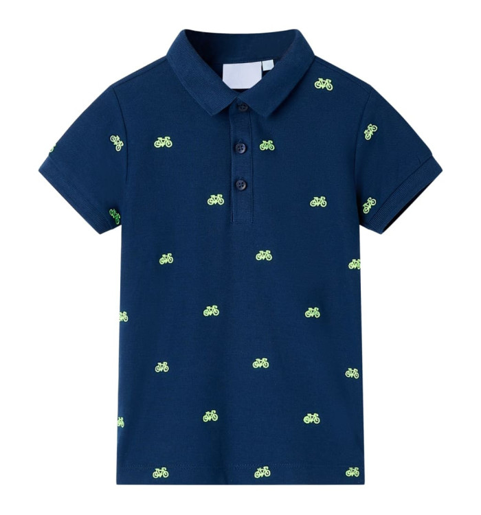 Polo pour enfants bleu marine 116 | Mobilier & Déco
