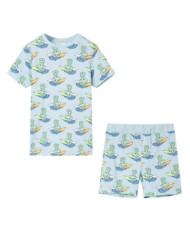 Pyjamas à manches courtes pour enfants bleu clair 92 | Mobilier & Déco