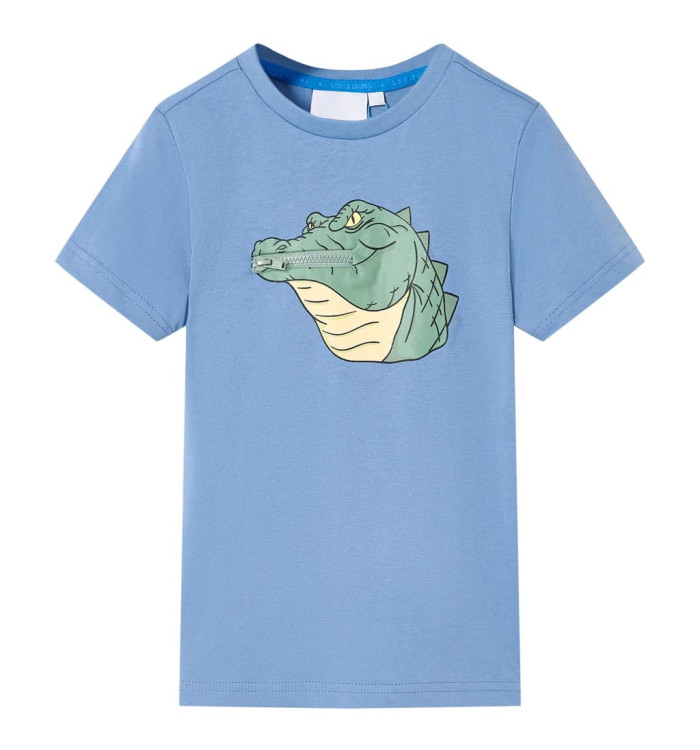 T-shirt pour enfants bleu moyen 128 | Mobilier & Déco