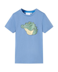 T-shirt pour enfants bleu moyen 128 | Mobilier & Déco