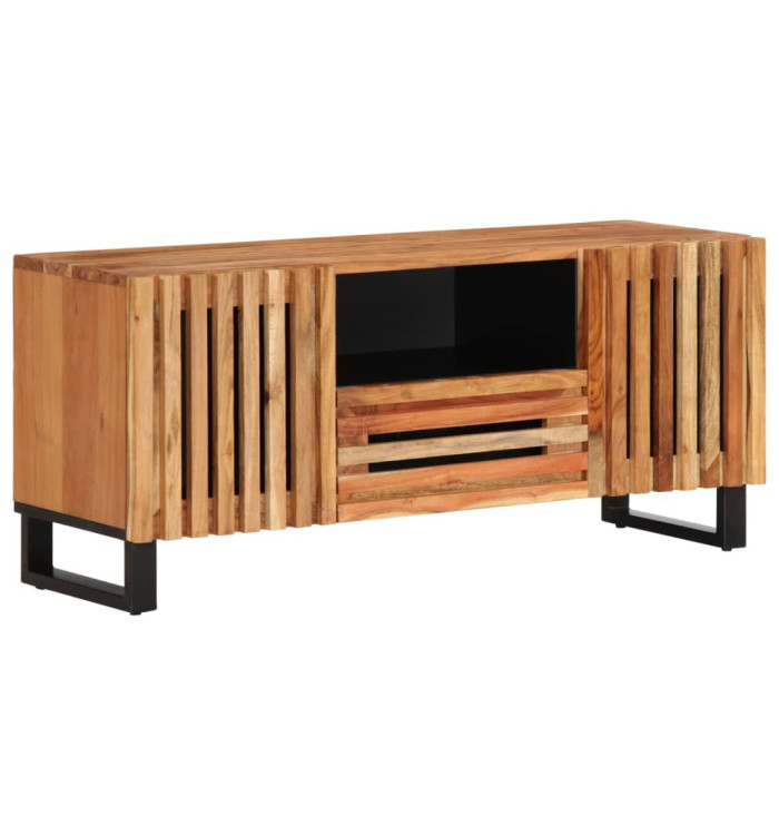 Meuble TV 100x34x46 cm bois d'acacia massif | Mobilier & Déco