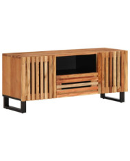 Meuble TV 100x34x46 cm bois d'acacia massif | Mobilier & Déco