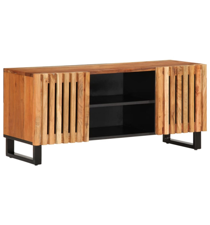 Meuble TV 105x34x46 cm bois d'acacia massif | Mobilier & Déco