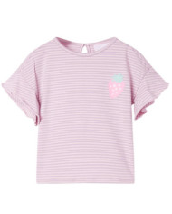 T-shirt enfants avec manches à volants lila 92 | Mobilier & Déco