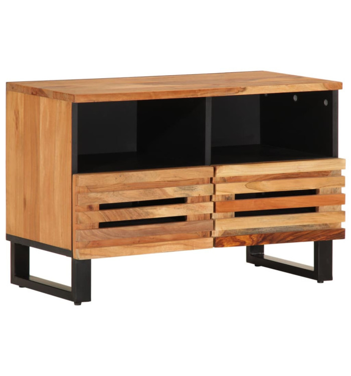 Meuble TV 70x34x46 cm bois d'acacia massif | Mobilier & Déco