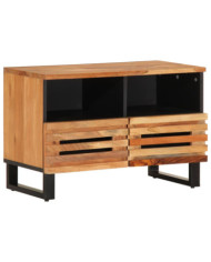 Meuble TV 70x34x46 cm bois d'acacia massif | Mobilier & Déco
