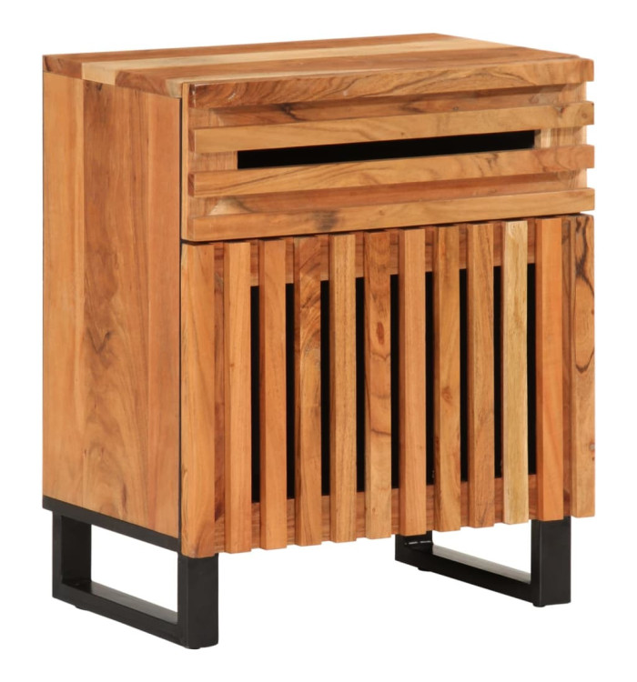 Table de chevet 50x34x60 cm bois d'acacia solide | Mobilier & Déco