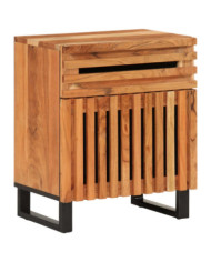 Table de chevet 50x34x60 cm bois d'acacia solide | Mobilier & Déco