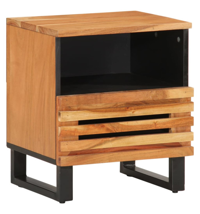 Table de chevet 40x34x46 cm bois d'acacia massif | Mobilier & Déco