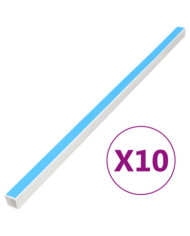 Goulotte de câble auto-adhésive 10x10 mm 10 m PVC | Mobilier & Déco