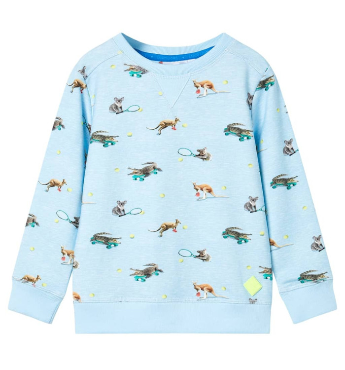 Sweatshirt pour enfants mélange bleu clair 140 | Mobilier & Déco