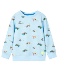 Sweatshirt pour enfants mélange bleu clair 140 | Mobilier & Déco