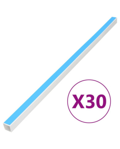 Goulotte de câble auto-adhésive 40x40 mm 30 m PVC | Mobilier & Déco