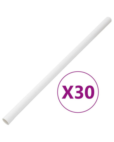 Goulottes de câble avec pinces Ø30 mm 30 m PVC | Mobilier & Déco