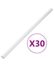 Goulottes de câble avec pinces Ø30 mm 30 m PVC | Mobilier & Déco