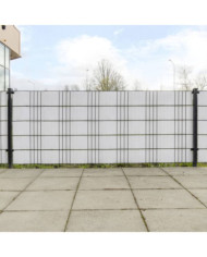 Paravents de balcon 10 pcs blanc 255x19 cm résine tressée | Mobilier & Déco