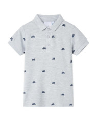 Polo pour enfants mélangé gris 140 | Mobilier & Déco