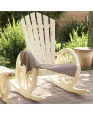 Chaise à bascule Adirondack bois de sapin massif | Mobilier & Déco