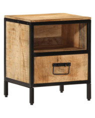 Table de chevet 40x35x50 cm bois de manguier massif | Mobilier & Déco