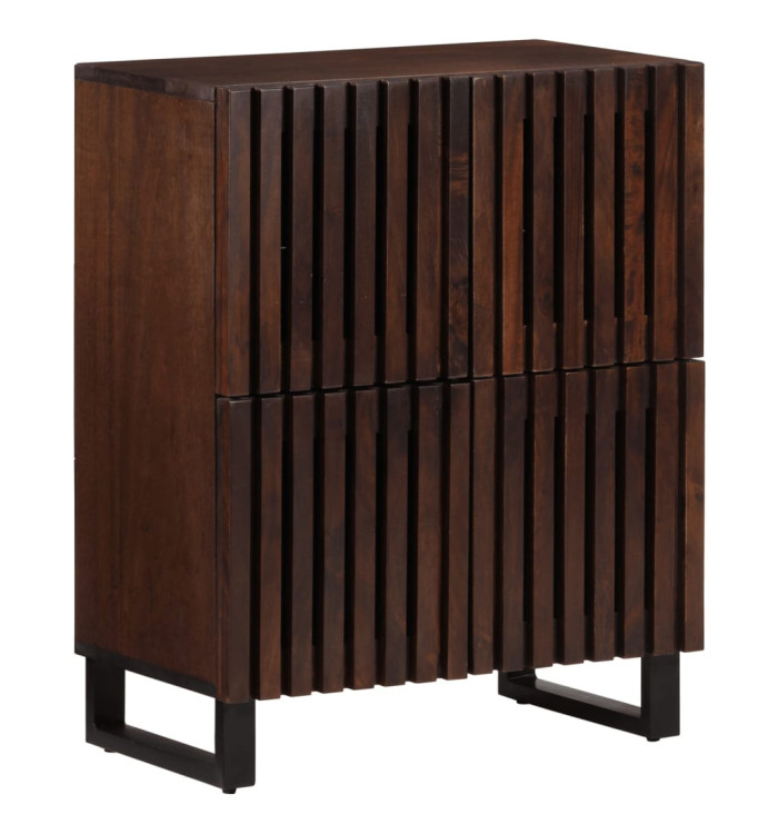 Buffet marron 60x34x75 cm bois massif de manguier | Mobilier & Déco