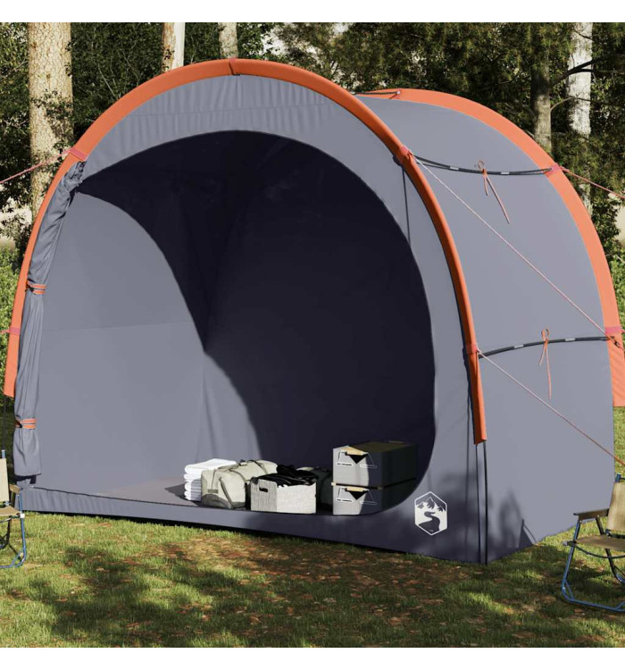 Tente de rangement gris et orange imperméable | Mobilier & Déco