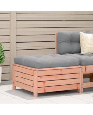 Repose-pied de jardin avec coussin bois massif douglas | Mobilier & Déco