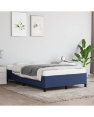 Cadre de lit sans matelas bleu 120x190 cm tissu | Mobilier & Déco
