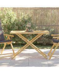 Table de jardin pliable 110x55x75 cm bambou | Mobilier & Déco