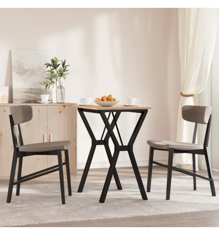 Pieds de table à manger cadre en Y 60x40x73 cm acier | Mobilier & Déco