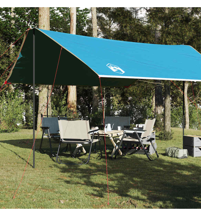 Bâche de camping bleu 460x305x210 cm imperméable | Mobilier & Déco