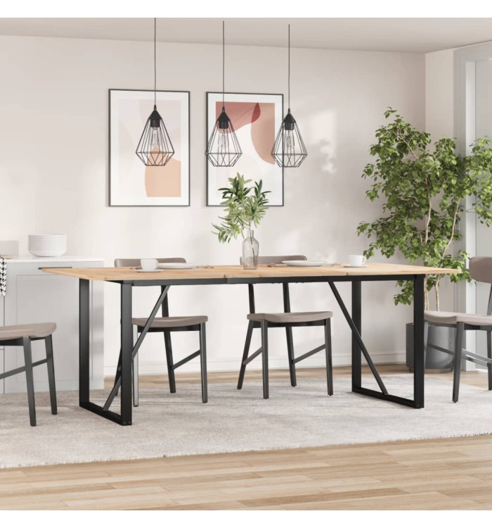Pieds de table à manger cadre en O 180x80x73 cm acier | Mobilier & Déco