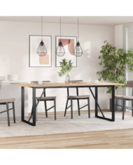 Pieds de table à manger cadre en O 180x80x73 cm acier | Mobilier & Déco