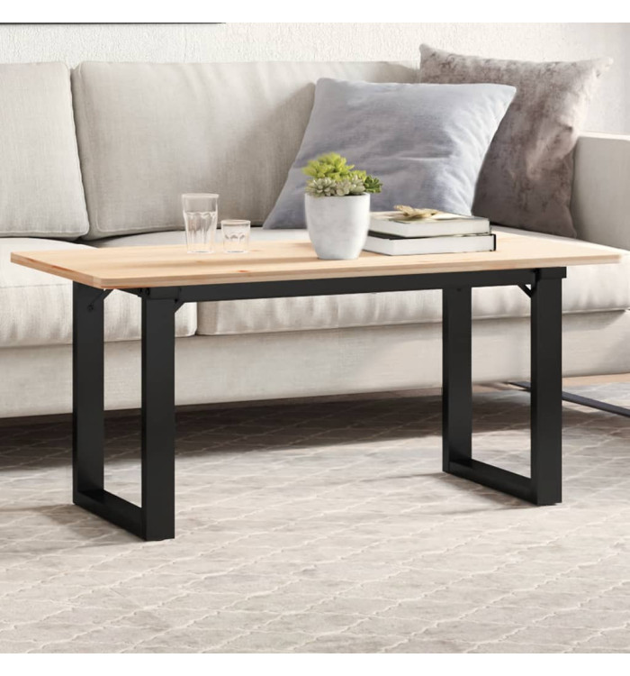 Pieds de table basse cadre en O 90x30x43 cm acier | Mobilier & Déco
