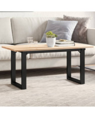 Pieds de table basse cadre en O 90x30x43 cm acier | Mobilier & Déco