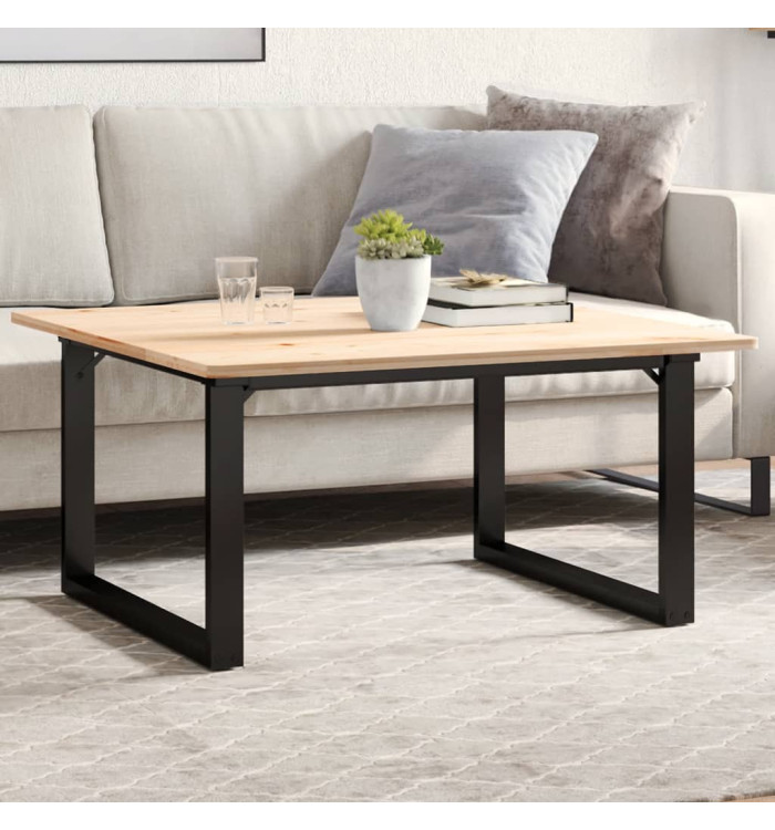 Pieds de table basse cadre en O 80x70x43 cm acier | Mobilier & Déco