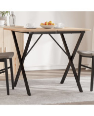 Pieds de table à manger cadre en X 60x60x73 cm acier | Mobilier & Déco