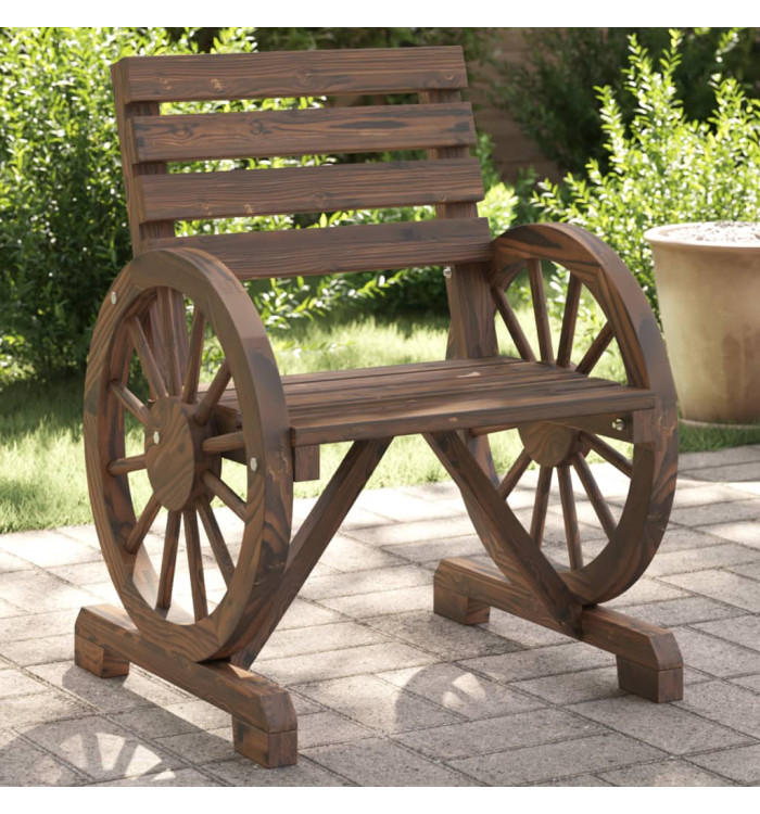 Chaises de jardin lot de 2 58x58x78,5 cm bois de sapin massif | Mobilier & Déco