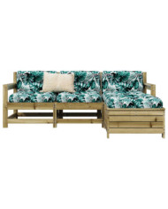 Salon de jardin 4 pcs bois de pin imprégné | Mobilier & Déco
