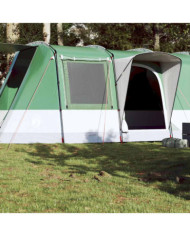 Tente de camping tunnel 4 personnes vert imperméable | Mobilier & Déco