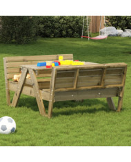 Table de pique-nique pour enfants bois de pin imprégné | Mobilier & Déco