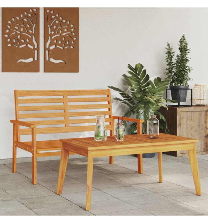 Ensemble de jardin bois massif d'acacia | Mobilier & Déco