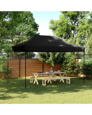 Tente de réception pliable escamotable noir 440x292x315 cm | Mobilier & Déco