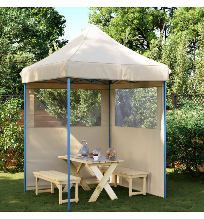 Tente de réception pliable escamotable avec 2 parois latérales | Mobilier & Déco