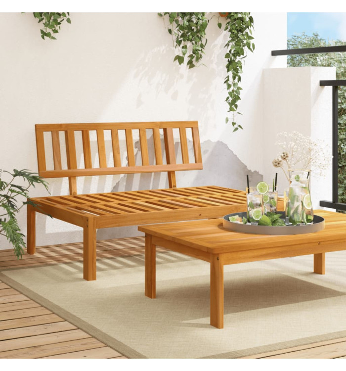 Canapé central palette de jardin bois massif d'acacia | Mobilier & Déco