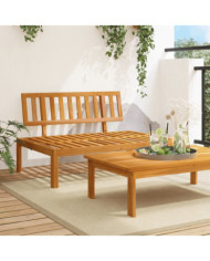 Canapé central palette de jardin bois massif d'acacia | Mobilier & Déco