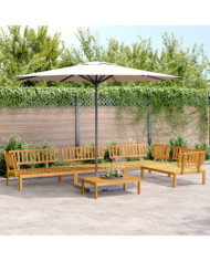 Salon palette de jardin 5 pcs bois d'acacia massif | Mobilier & Déco