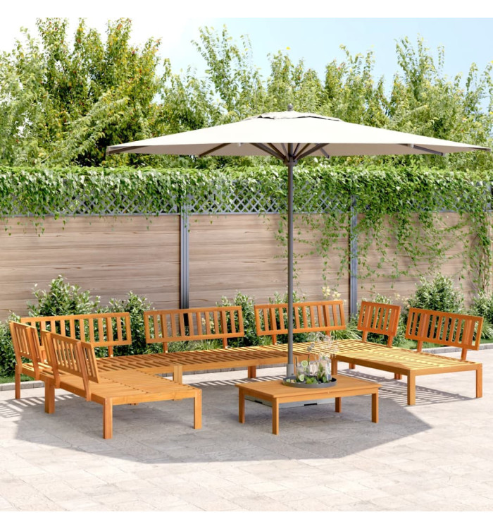Salon palette de jardin 6 pcs bois d'acacia massif | Mobilier & Déco